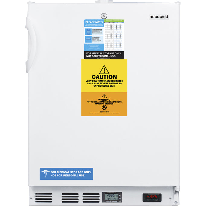 Accucold 3.5 Cu.Ft. All-Freezer, 24" Wide, ADA Compliant, Built-In Capable | Model VLT650ADA - microscopemarketplace