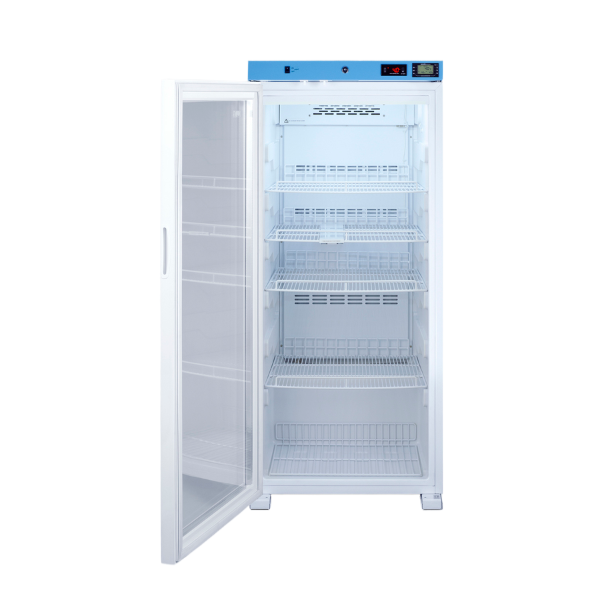 Accucold 24" Wide Upright Healthcare Refrigerator, Certified to NSF/ANSI 456 | Model ACR1012GNSF456LHD - microscopemarketplace
