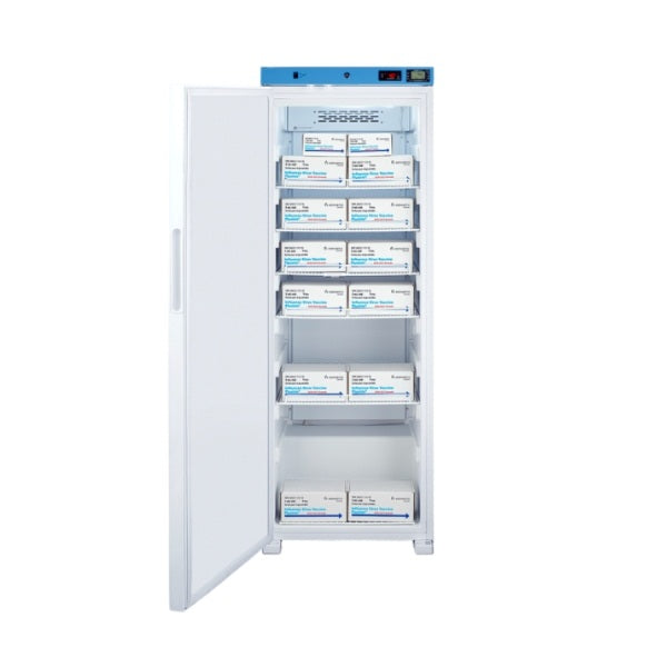 Accucold 24" Wide Upright Healthcare Refrigerator, Certified to NSF/ANSI | Model ACR1321WNSF456LHD - microscopemarketplace