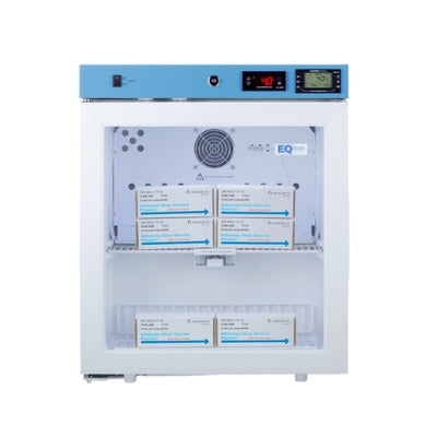 Accucold 19" Wide Compact Healthcare Refrigerator, Certified to NSF/ANSI | Model ACR162GNSF456LHD - microscopemarketplace