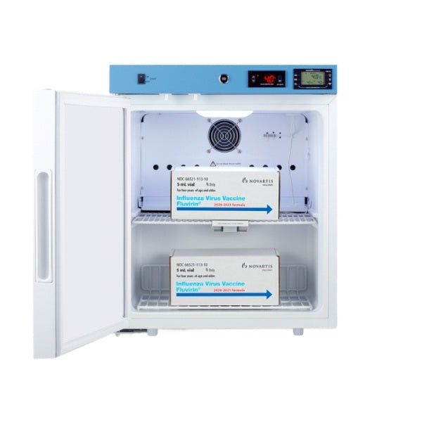 Accucold 19" Wide Compact Healthcare Refrigerator, Certified to NSF/ANSI | Model ACR21WNSF456LHD - microscopemarketplace