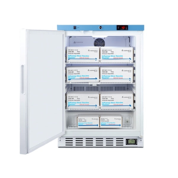 Accucold 24" Wide Built-In Healthcare Refrigerator, Certified to NSF/ANSI 456 Vaccine | Model ACR51WNSF456LHD - microscopemarketplace