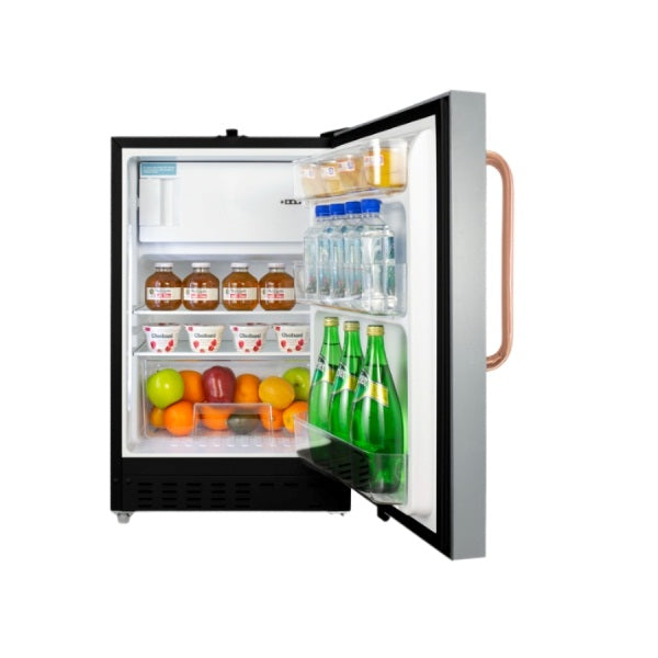 Accucold 21" Wide Built-in Refrigerator-Freezer, ADA Compliant | Model ADA302BRFZSSTBC - microscopemarketplace