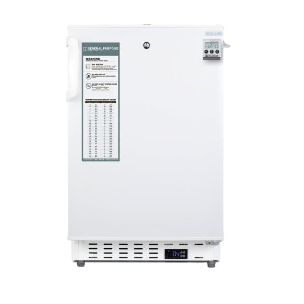 Accucold 20" Wide Built-In Healthcare All-Refrigerator, ADA Compliant | Model ADA404REFAL - Microscope Marketplace