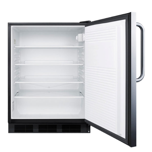 Accucold 24" Wide Built-In All-Refrigerator, ADA Compliant | Model AL752BKCSS
