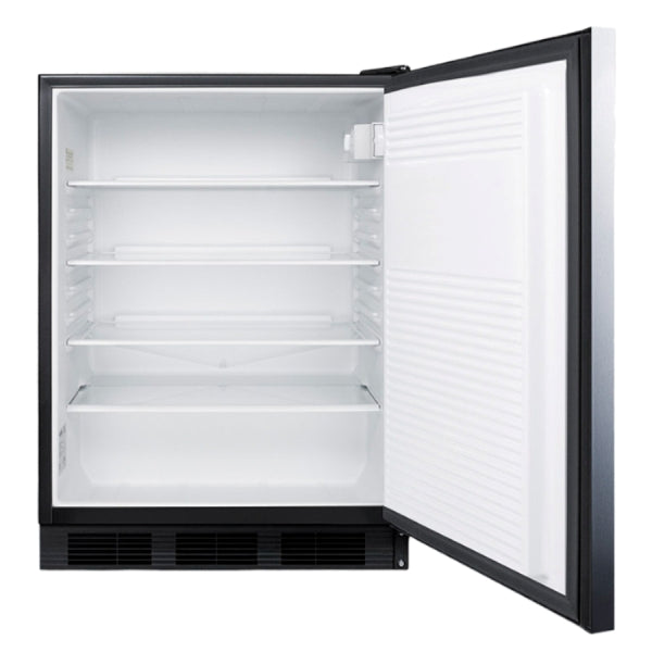 Accucold 24" Wide Built-In All-Refrigerator, ADA Compliant | Model AL752BKSSHH - Microscope Marketplace
