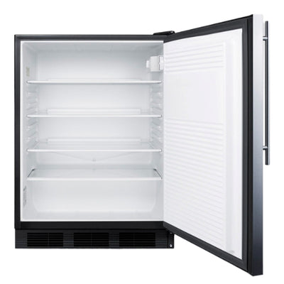 Accucold 24" Wide Built-In All-Refrigerator, ADA Compliant | Model AL752BKSSHV - Microscope Marketplace