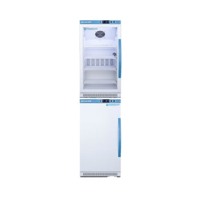 Accucold 20" Wide Performance Series All-Refrigerator/All-Freezer | Model ARG31PVBIADA-AFZ2PVBIADASTACKLHD - Microscope Marketplace