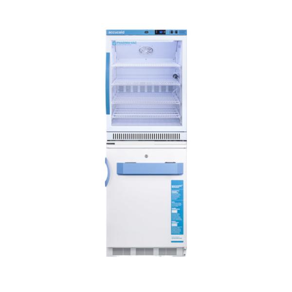 Accucold 24" Wide All-Refrigerator/All-Freezer Combination | Model ARG6PV-VT65MLSTACKMED2 - Microscope Marketplace