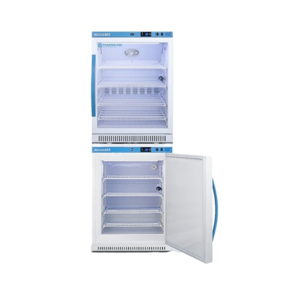 Accucold 24" Wide Performance Series All-Refrigerator/All-Freezer | Model ARG6PV-AFZ5PVBIADASTACK - Microscope Marketplace