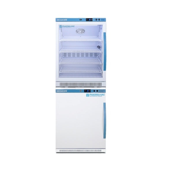 Accucold 24" Wide Performance Series All-Refrigerator/All-Freezer | Model ARG6PV-AFZ5PVBIADASTACKLHD - Microscope Marketplace