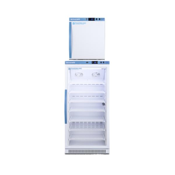 Accucold 24" Wide Performance Series All-Refrigerator/All-Freezer Combination | Model ARG8PV-AFZ1PVSTACK - Microscope Marketplace