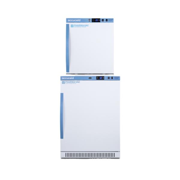 Accucold 24" Wide Performance Series All-Refrigerator/All-Freezer Combination | Model ARS6PV-AFZ1PVSTACK - Microscope Marketplace