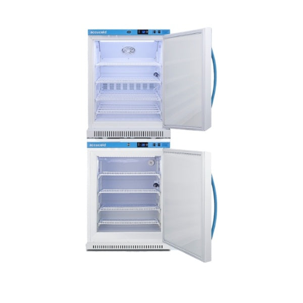 Accucold 24" Wide Performance Series All-Refrigerator/All-Freezer | Model ARS6PV-AFZ5PVBIADASTACK - Microscope Marketplace