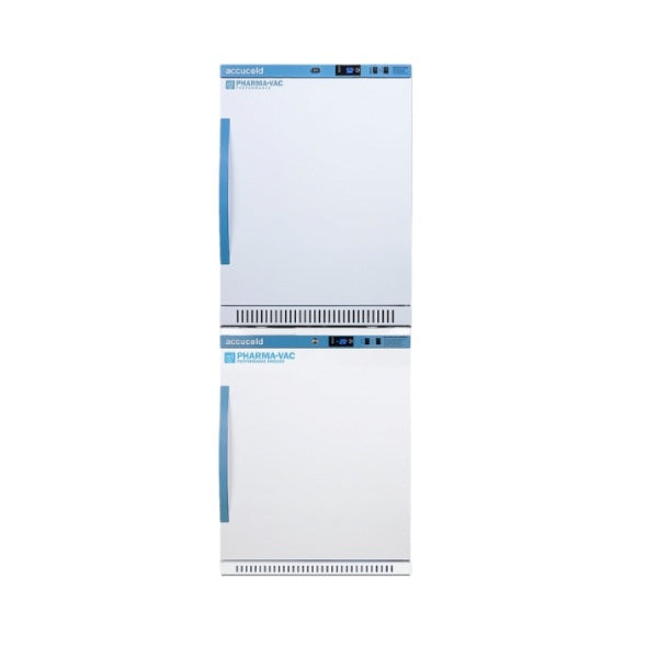 Accucold 24" Wide Performance Series All-Refrigerator/All-Freezer | Model ARS6PV-AFZ5PVBIADASTACK - Microscope Marketplace