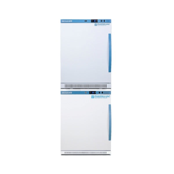 Accucold 24" Wide Performance Series All-Refrigerator/All-Freezer | Model ARS6PV-AFZ5PVBIADASTACKLHD - Microscope Marketplace