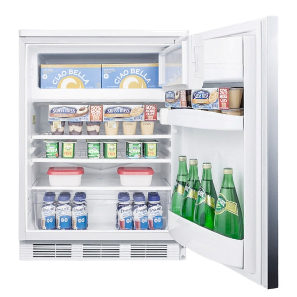 Accucold 24" Wide Refrigerator-Freezer | Model CT66LWSSHH - Microscope Marketplace
