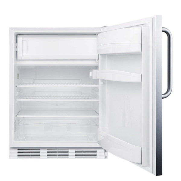 Accucold 24" Wide Refrigerator-Freezer, ADA Compliant | Model CT66LWSSTBADA