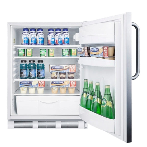 Accucold 24" Wide Built-In All-Refrigerator, ADA Compliant | Model FF6LW7CSSADA