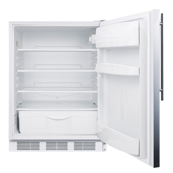 Accucold 24" Wide All-Refrigerator, ADA Compliant | Model FF6LW7SSHVADA
