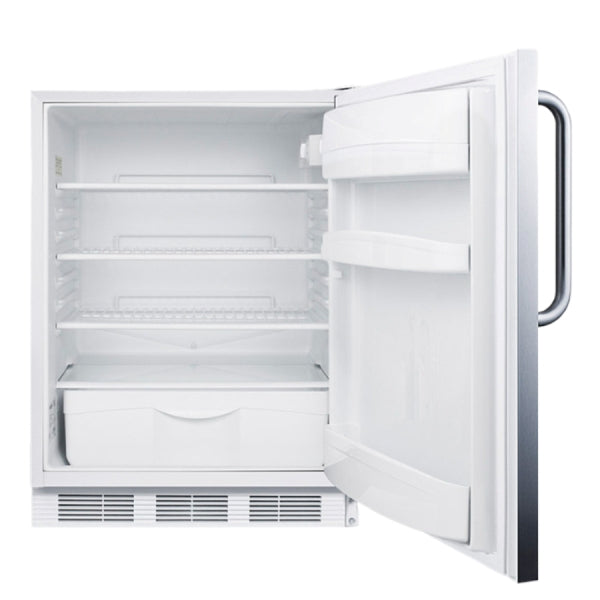 Accucold 24" Wide All-Refrigerator, ADA Compliant | Model FF6LW7SSTBADA