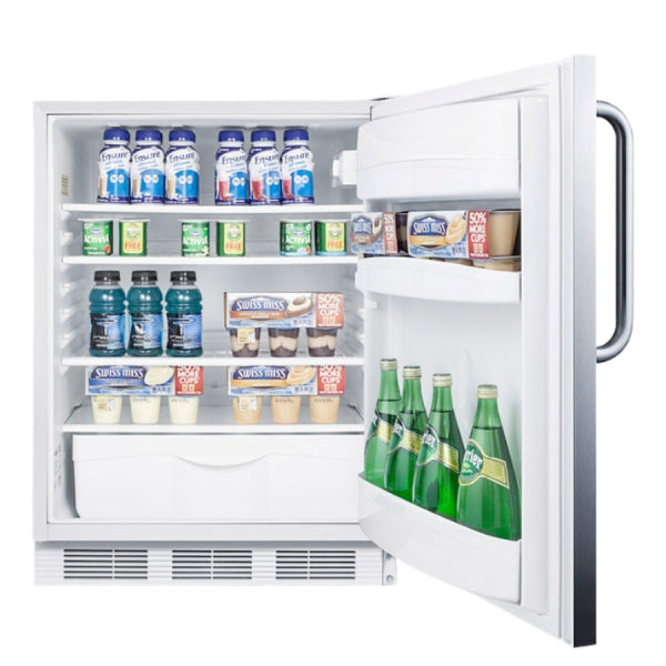 Accucold 24" Wide All-Refrigerator, ADA Compliant | Model FF6LW7SSTBADA