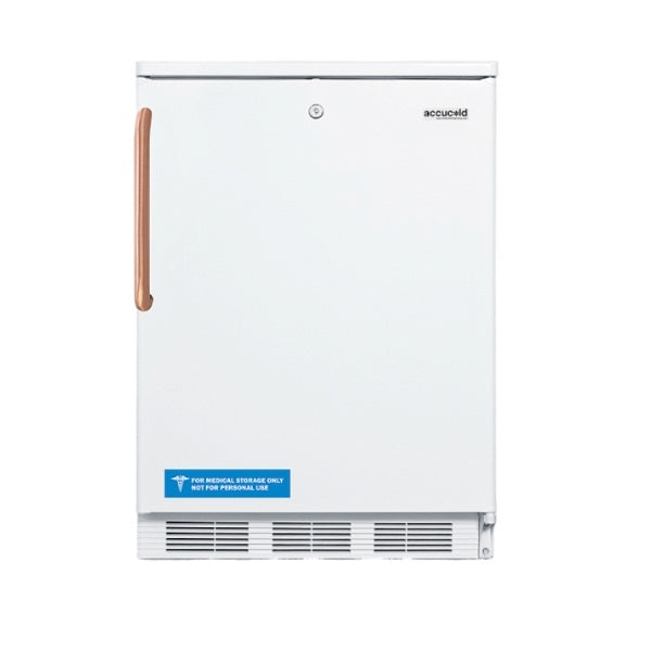 Accucold 24" Wide All-Refrigerator with Antimicrobial Pure Copper Handle | Model FF6LWTBC