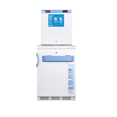 Accucold 24" Wide All-Refrigerator/All-Freezer Combination | Model FF7LW-FS24LSTACKMED2 - Microscope Marketplace
