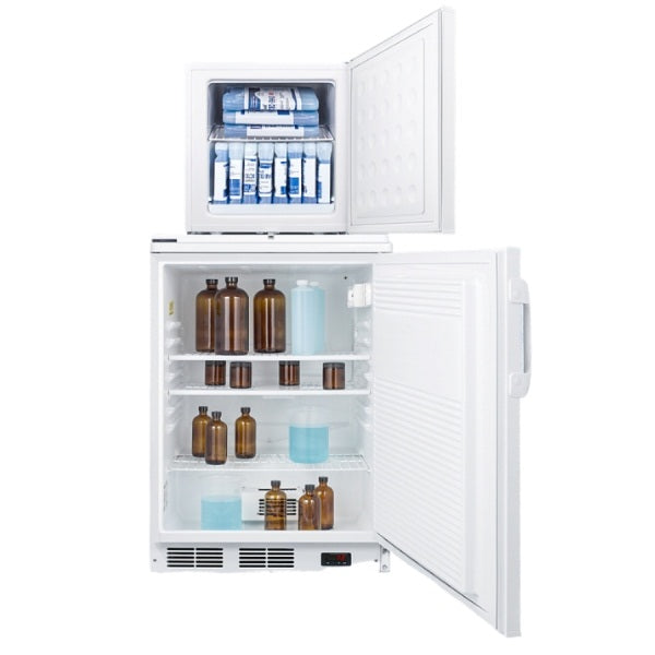 Accucold 24" Wide All-Refrigerator/All-Freezer Combination | Model FF7LW-FS24LSTACKPRO