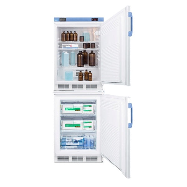 Accucold 24" Wide All-Refrigerator/All-Freezer Combination | Model FF7LW-VT65MLSTACKMED2 - Microscope Marketplace