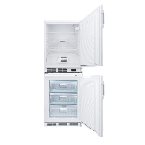 Accucold 24" Wide All-Refrigerator/All-Freezer Combination | Model FF7LW-VT65MLSTACKPRO - Microscope Marketplace
