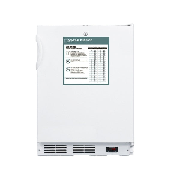 Accucold 24" Wide Built-In All-Refrigerator, ADA Compliant | Model FF7LWBIADAGP