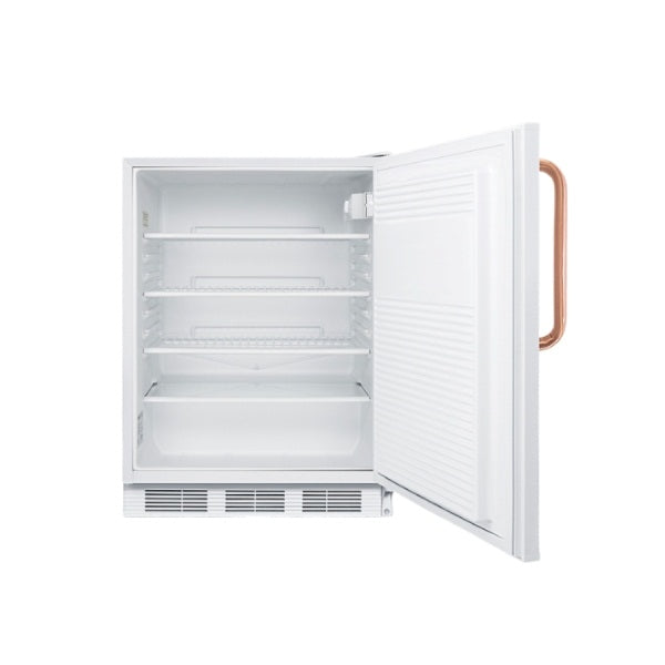 Accucold 24" Wide Built-In All-Refrigerator with Pure Copper Handle, ADA Compliant | Model FF7LWBITBCADA