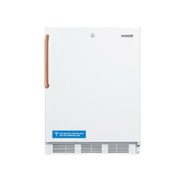 Accucold 24" Wide Built-In All-Refrigerator with Pure Copper Handle, ADA Compliant | Model FF7LWBITBCADA - Microscope Marketplace