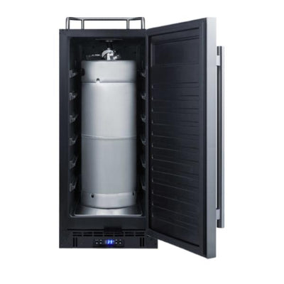 Accucold 15" Wide Built-In Kegerator | Model SBC15NKCSS - Microscope Marketplace