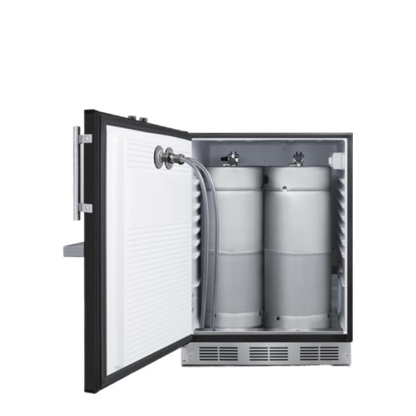 Accucold 24" Wide Front Tap Built-In Beer Kegerator, ADA-Compliant | Model SBC58BFRTPADALHD - Microscope Marketplace