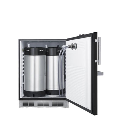 Accucold 24" Wide Front Tap Built-In Cold Brew Coffee Kegerator, ADA-Compliant | Model SBC58BFRTPCFADA - Microscope Marketplace