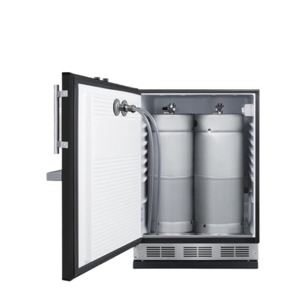 Accucold 24" Wide Front Tap Built-In Beer Kegerator | Model SBC58BFRTPLHD - Microscope Marketplace