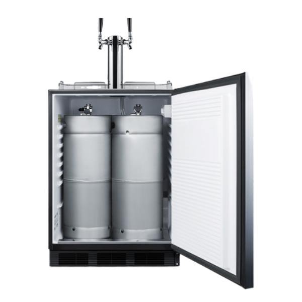 Accucold 24" Wide Built-In Kegerator, ADA Compliant | Model SBC58BLBIADA - Microscope Marketplace