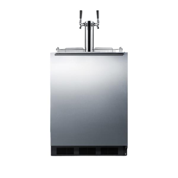 Accucold 24" Wide Built-In Cold Brew Coffee Kegerator, ADA Compliant | Model SBC58BLBIADACFTWIN - Microscope Marketplace