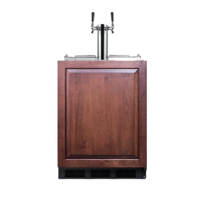 Accucold 24" Wide Built-In Cold Brew Coffee Kegerator, ADA Compliant | Model SBC58BLBIADAIFCFTWIN - Microscope Marketplace
