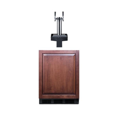 Accucold 24" Wide Built-In Floating Tap Cold Brew Kegerator, ADA-Compliant | Model SBC58BLIFFLTWCFADALHD - Microscope Marketplace