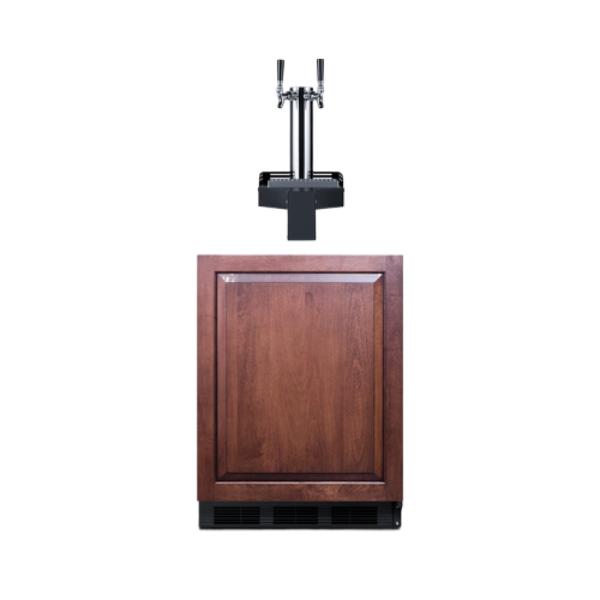 Accucold 24" Wide Built-In Floating Tap Cold Brew Kegerator, ADA-Compliant | Model SBC58BLIFFLTWCFADALHD - Microscope Marketplace
