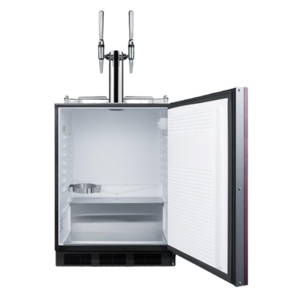 Accucold 24" Wide Built-In Nitro Coffee Kegerator, ADA Compliant | Model SBC58BLBIADAIFNCFTWIN - Microscope Marketplace