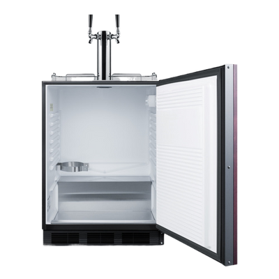 Accucold 24" Wide Built-In Wine Kegerator, ADA Compliant (Panel Not Included) | Model SBC58BLBIADAIFWKDTWIN - Microscope Marketplace