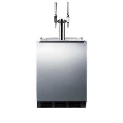 Accucold 24" Wide Built-In Nitro Coffee Kegerator, ADA Compliant | Model SBC58BLBIADANCFTWIN - Microscope Marketplace