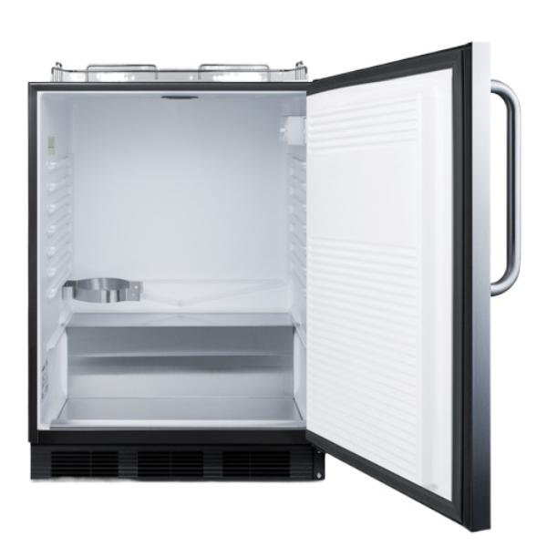 Accucold 24" Wide Built-In Kegerator, ADA Compliant | Model SBC58BLBICSSADANK - Microscope Marketplace