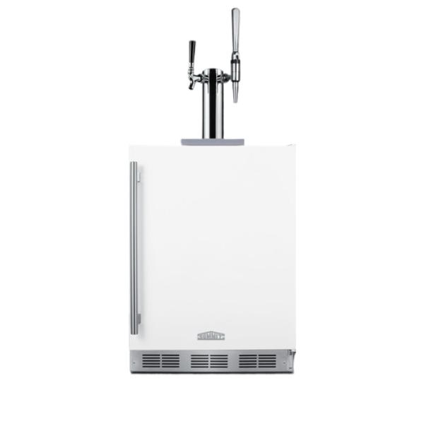 Accucold 24" Wide Built-In Coffee Kegerator, ADA Compliant | Model SBC58WHBIADACMTWIN - Microscope Marketplace