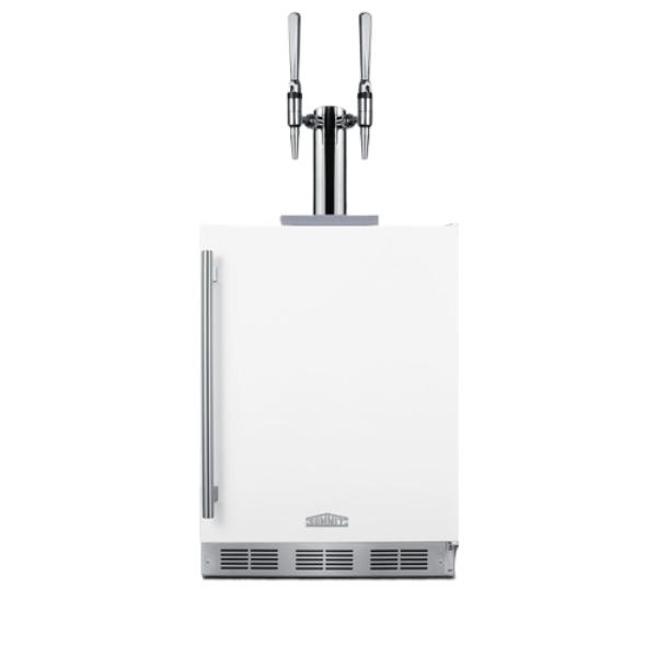 Accucold 24" Wide Built-In Nitro Coffee Kegerator, ADA Compliant | Model SBC58WHBIADANCFTWIN - Microscope Marketplace