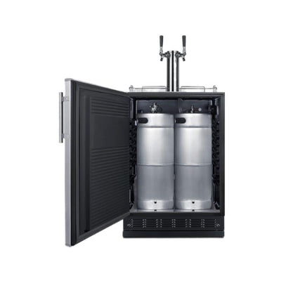 Accucold 24" Wide Beer Kegerator | Model SBC7BRSLHD - Microscope Marketplace